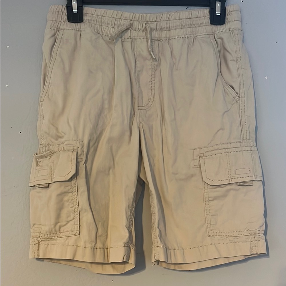 Sonoma Tan Cargo Shorts with Elastic Waistband